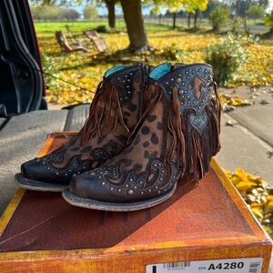 Corral Fringe booties